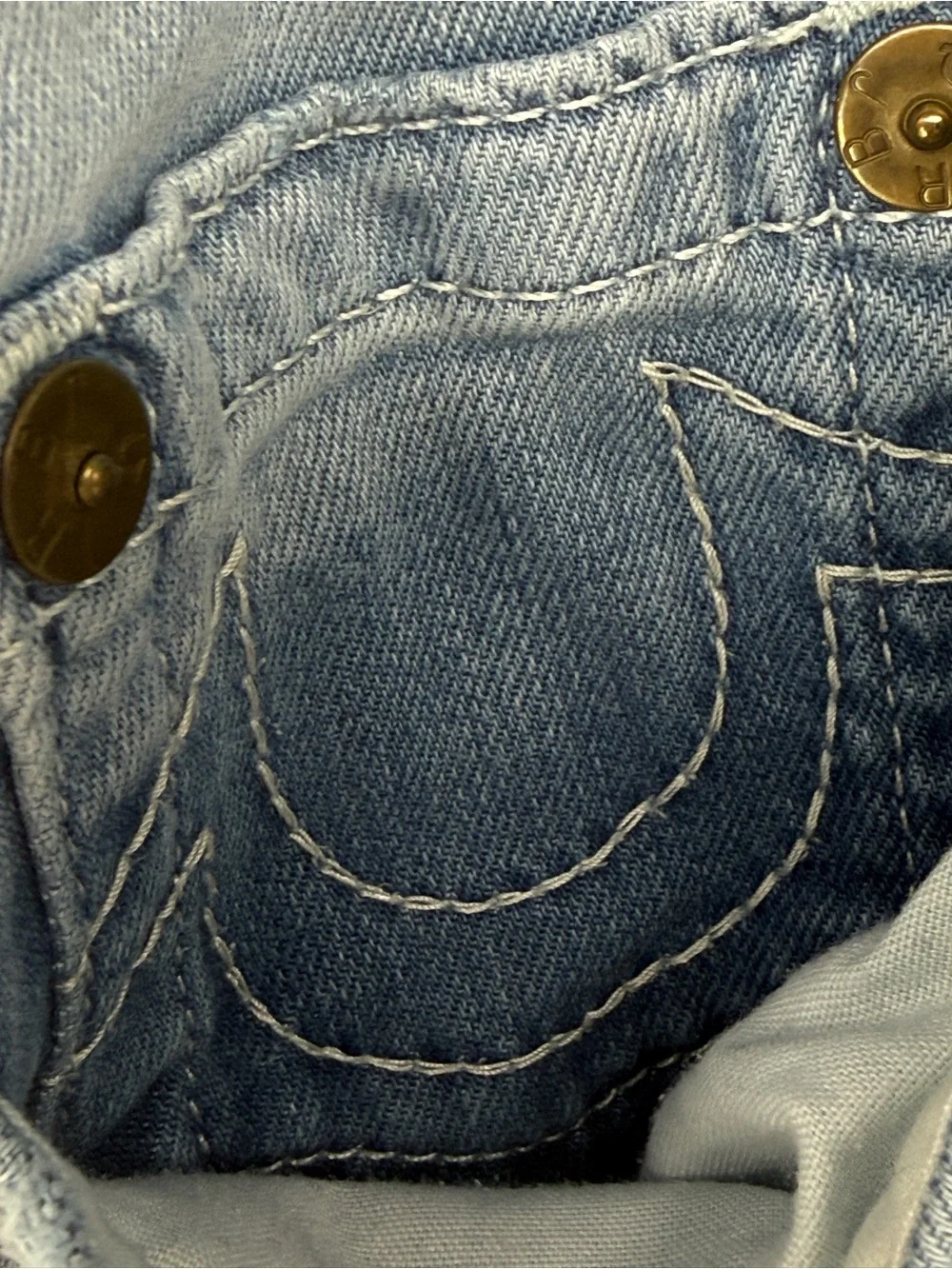True Religion Geno Men’s Jeans Size 32 Light Wash Slim Straight Leg Denim